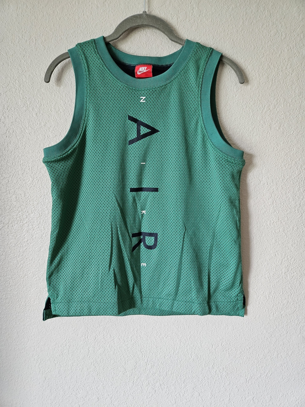 Nike Boys Kids Green Mesh 'Air' Tank Top Size Large